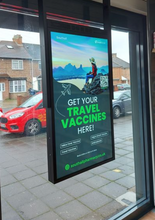 Load image into Gallery viewer, Digital (Window) Advertising Display (FREE Brkt. & Del.) - Optional CMS
