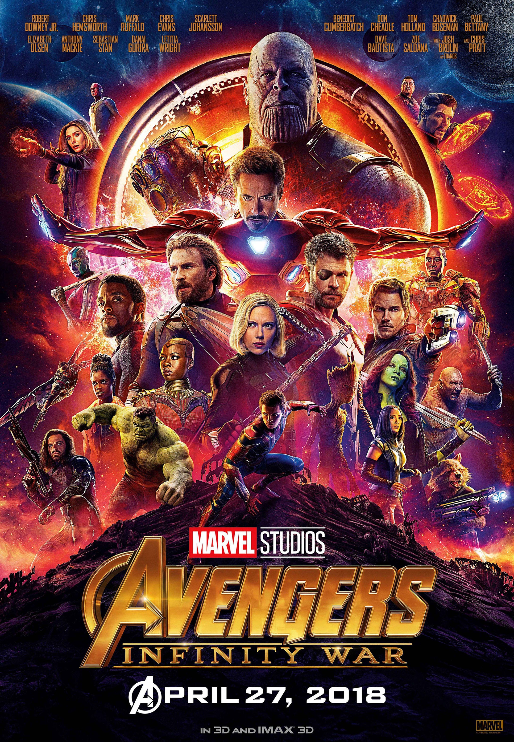 Infinity War Movie Poster Transparency