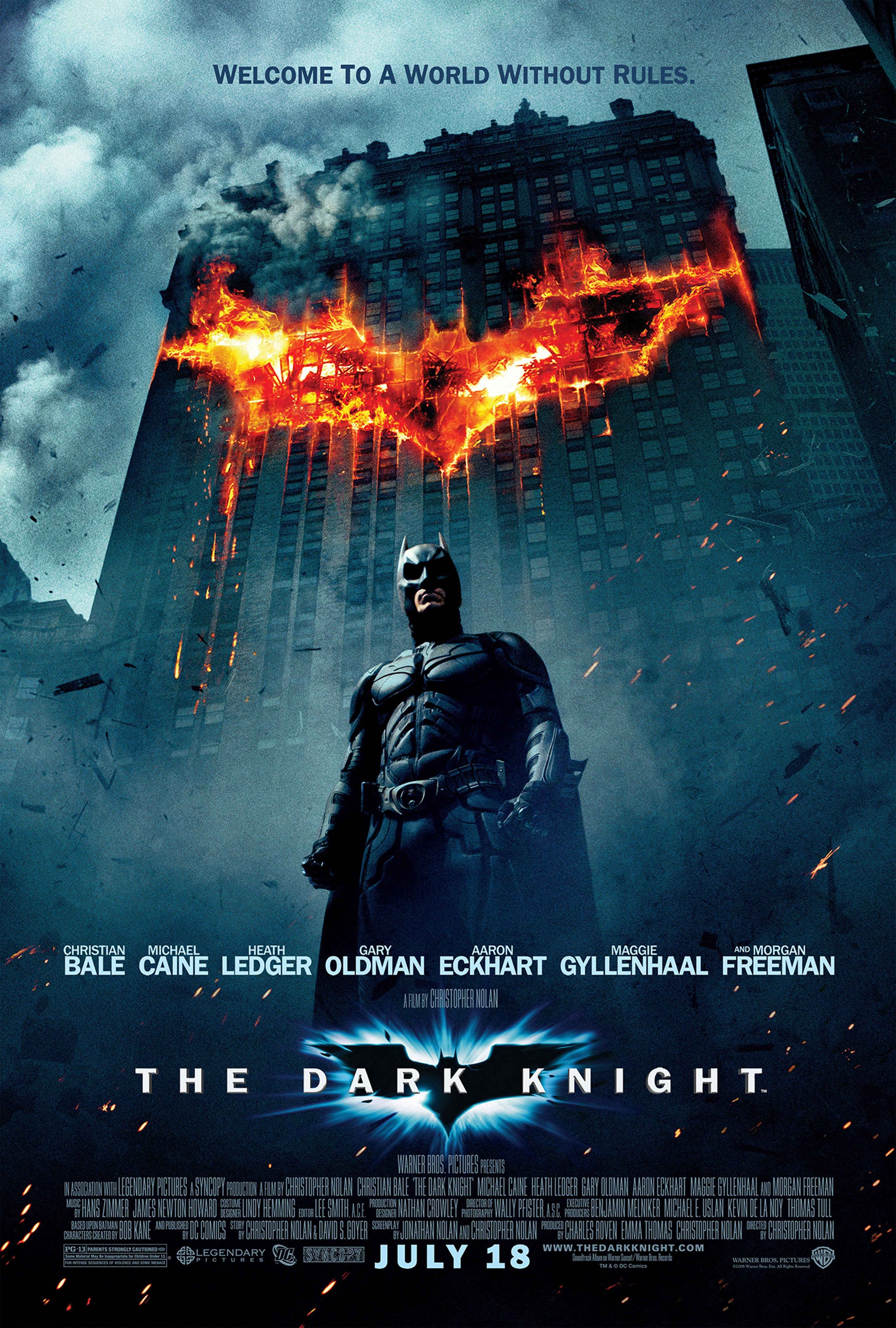 Batman The Dark Knight Movie Poster Transparency