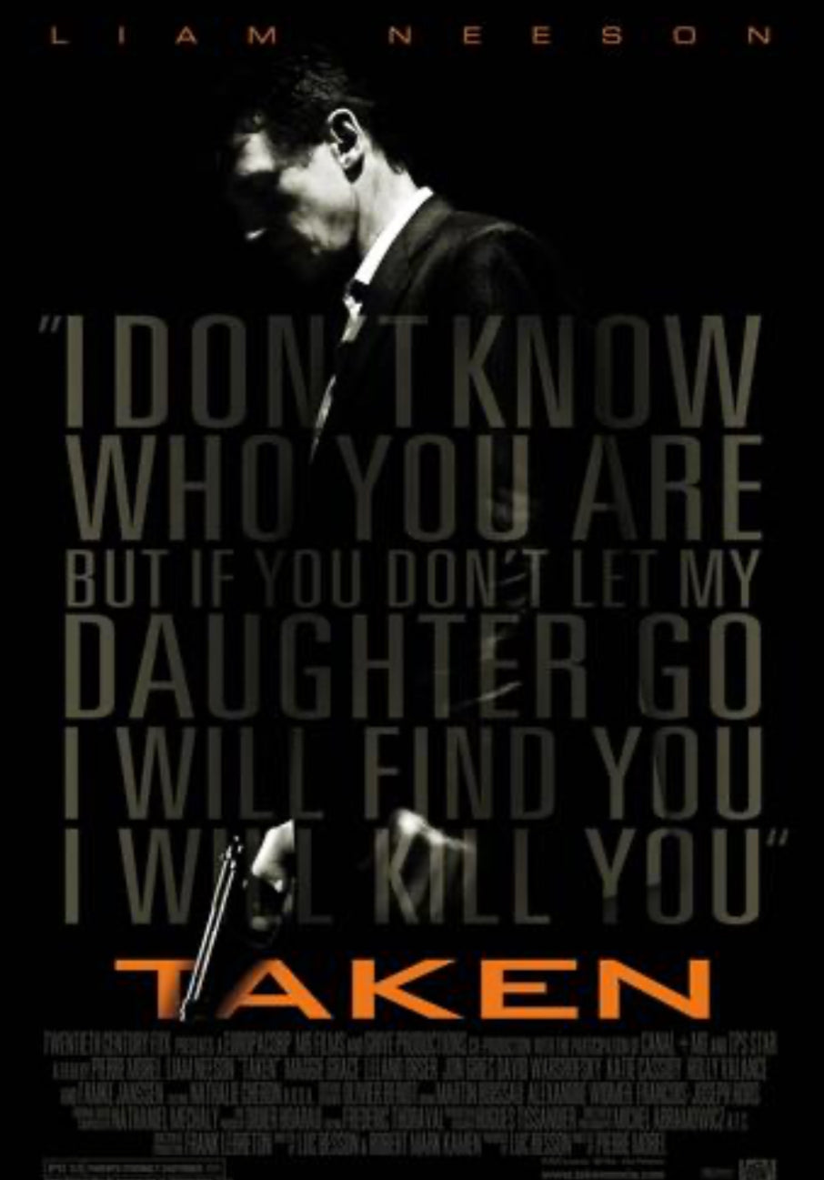 Taken Movie Poster Transparency