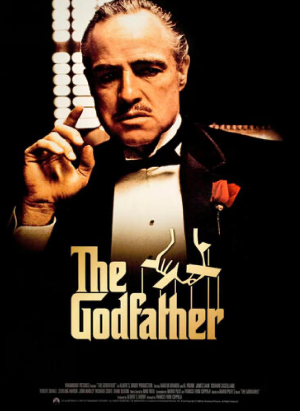 The Godfather Movie Poster Transparency