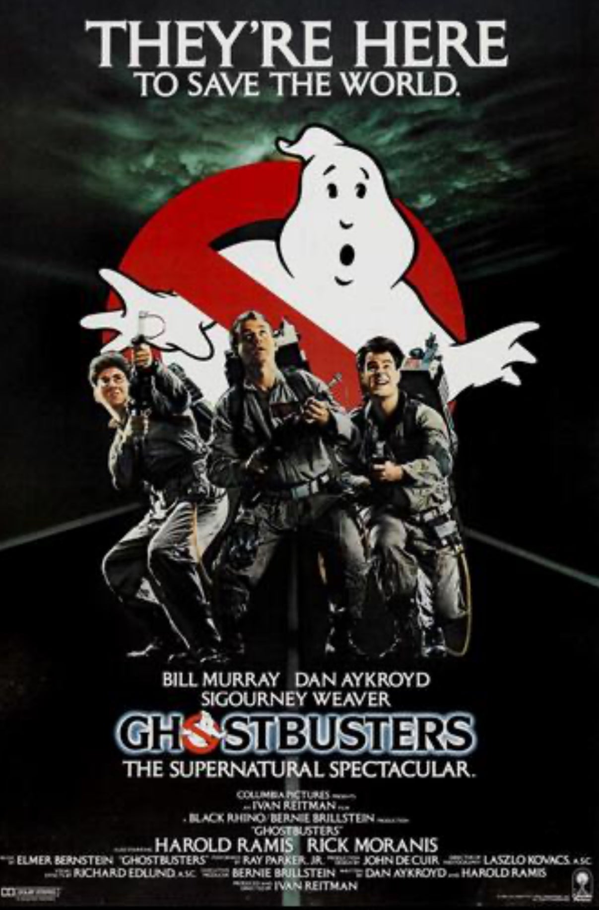 Ghostbusters Movie Poster Transparency