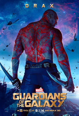 Guardians of the Galaxy DRAX Movie Poster Transparency