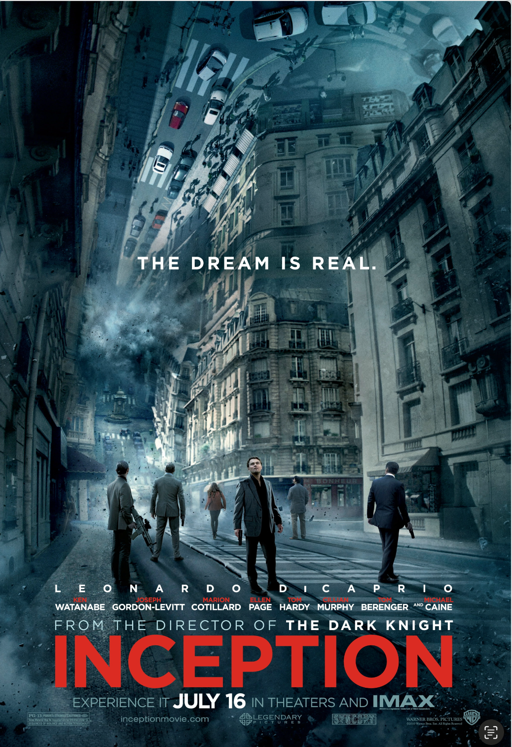 Inception Movie Poster Transparency