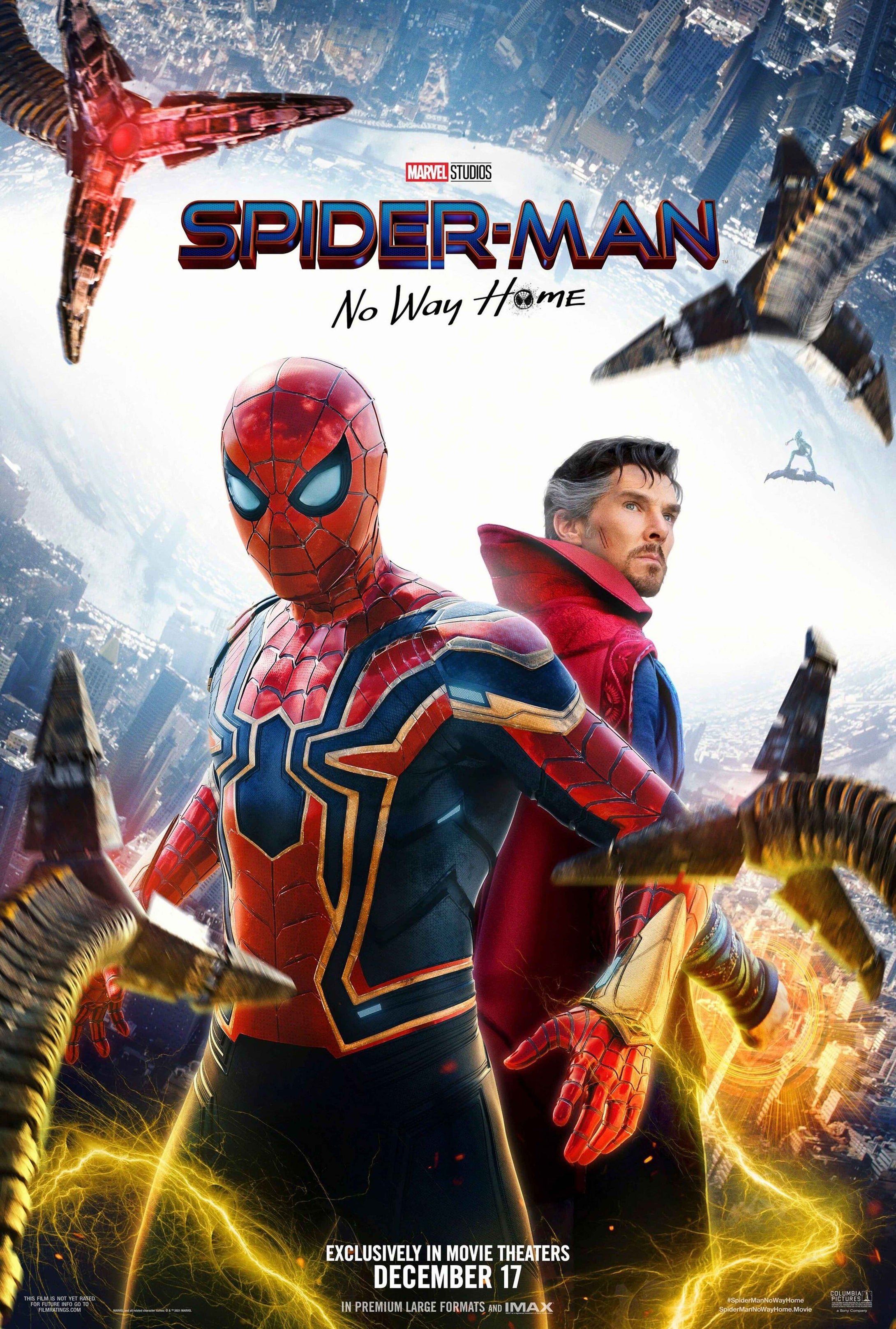Spiderman No Way Home Movie Poster Transparency