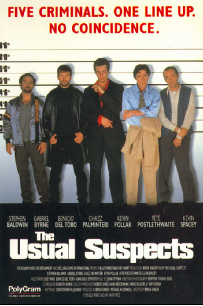 The Usual Suspects Movie Poster Transparency