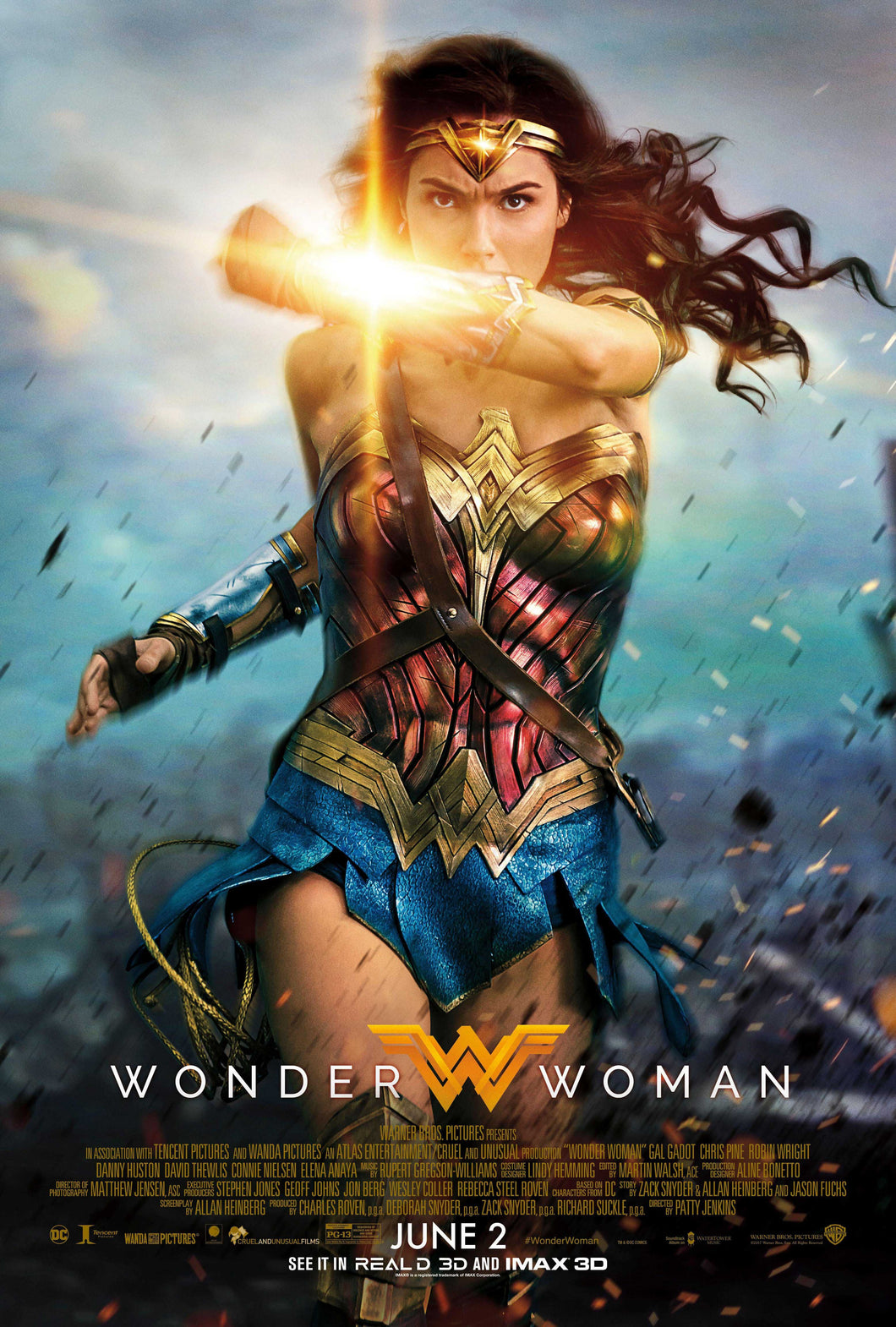 Wonder Woman Movie Poster Transparency