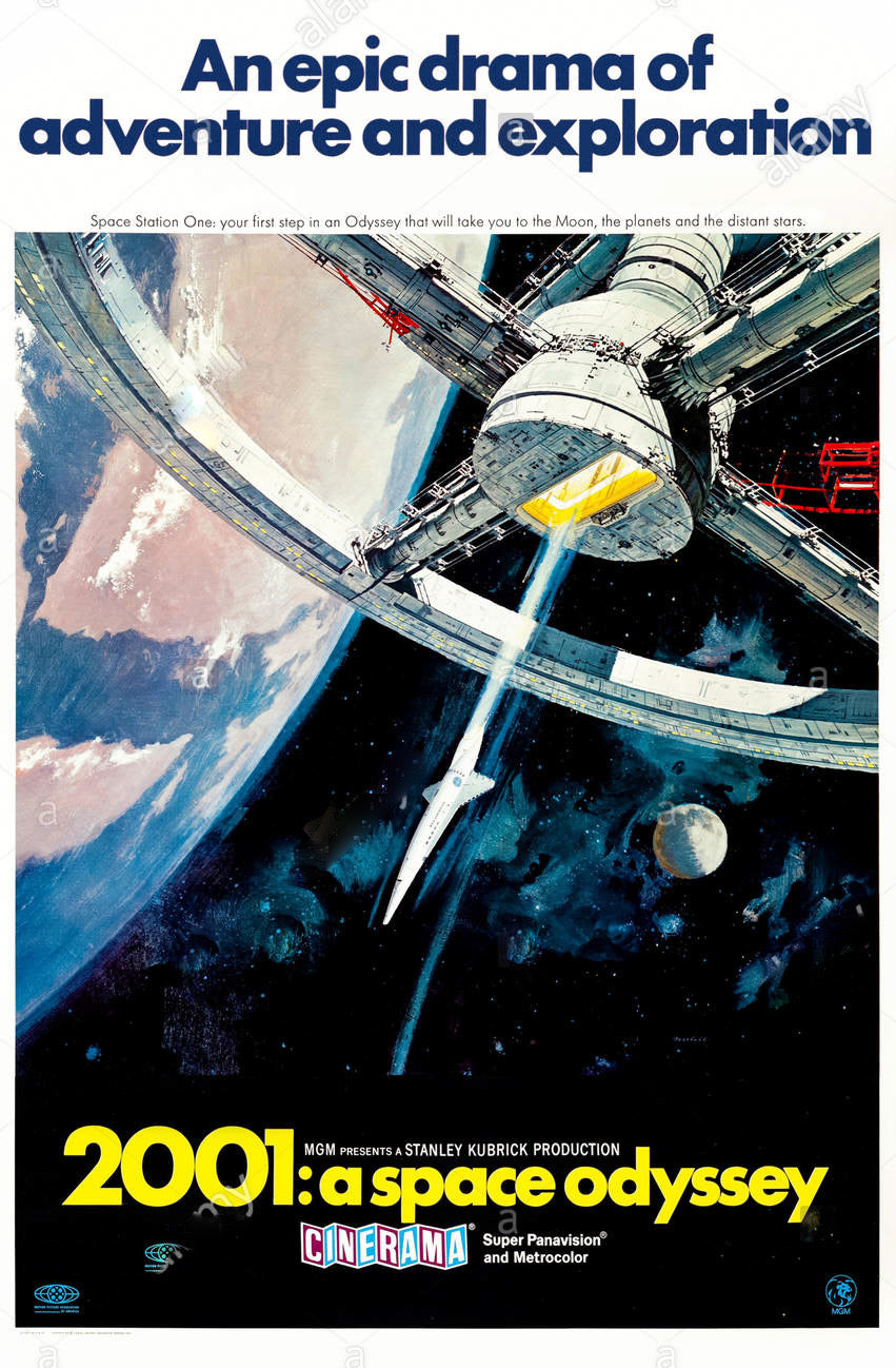 2001 A Space Odyssey Movie Poster Transparency