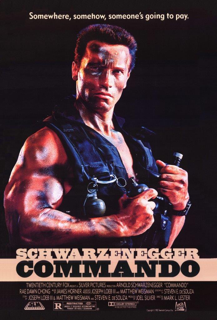 Commando Movie Poster Transparency