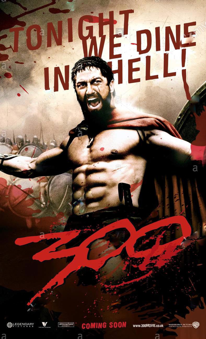 300 Movie Transparency Poster