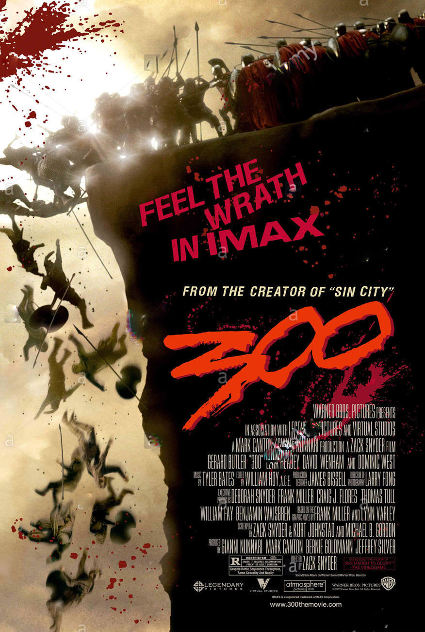 300 Movie Cinema Lightbox Transparency Poster
