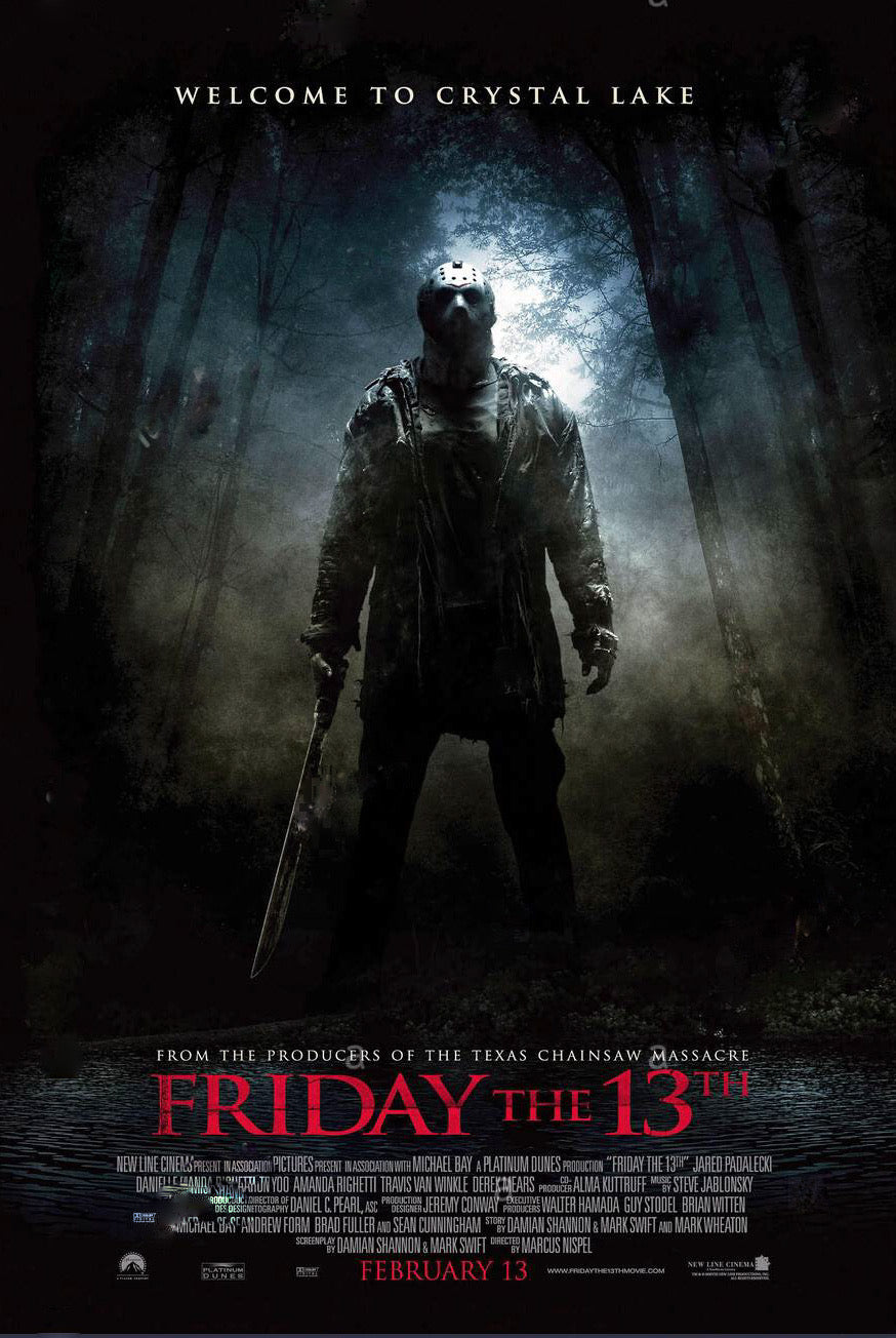 Friday the 13th Movie Poster Transparency