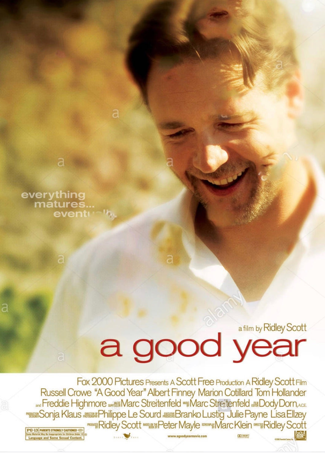 A Good Year Movie Poster Transparency