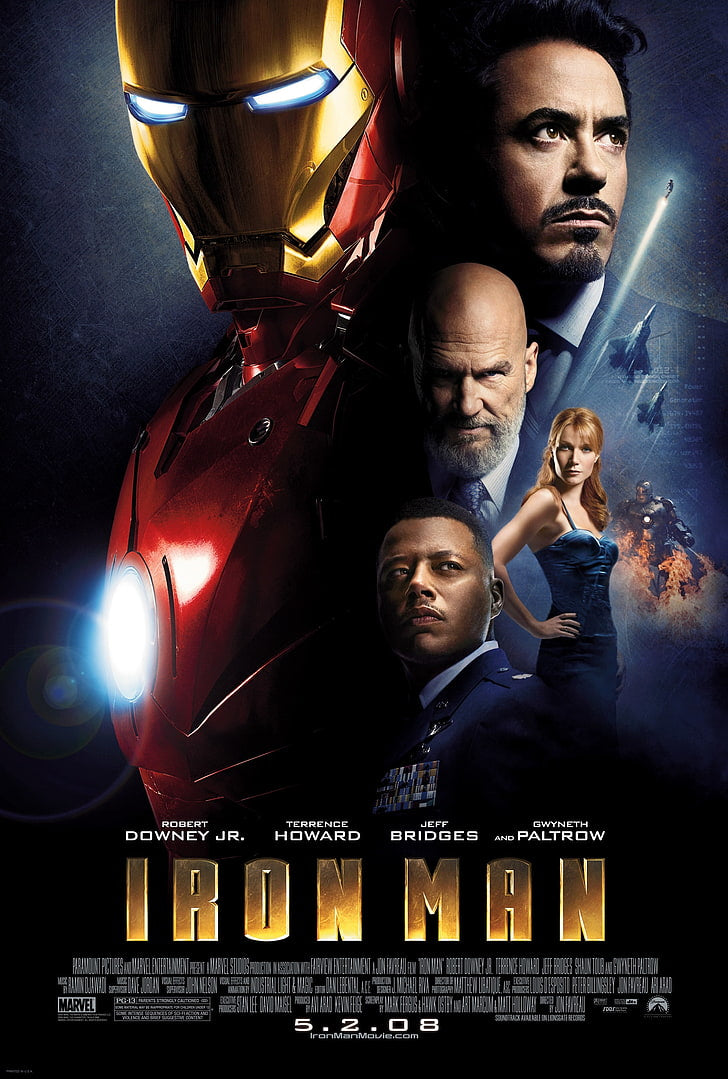 Iron Man Movie Poster Transparency