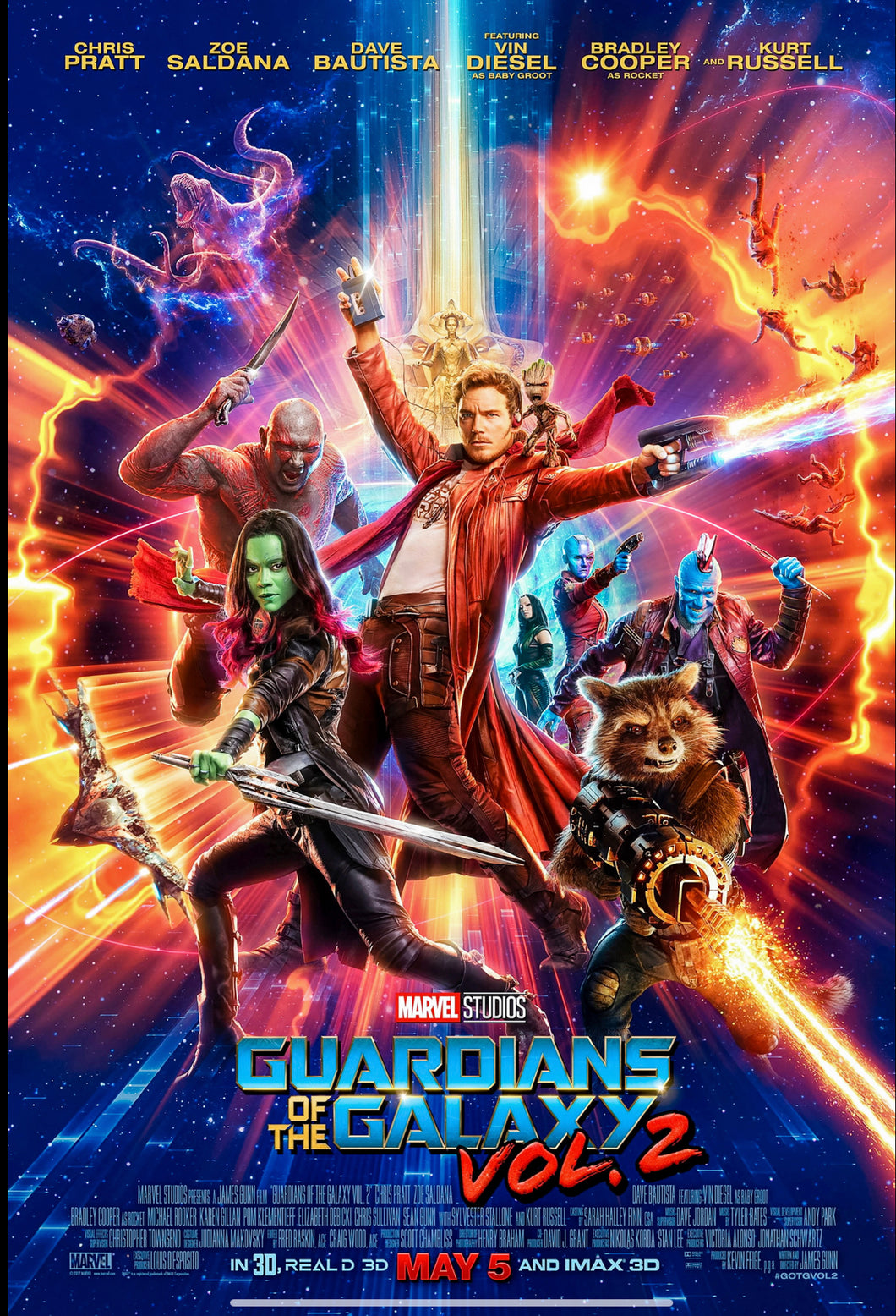 Guardians of the Galaxy 2 Movie Poster Transparency