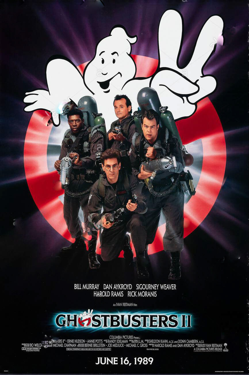 Ghostbusters 2 Movie Poster Transparency