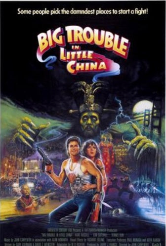 Big Trouble in Little China Movie Poster Transparency