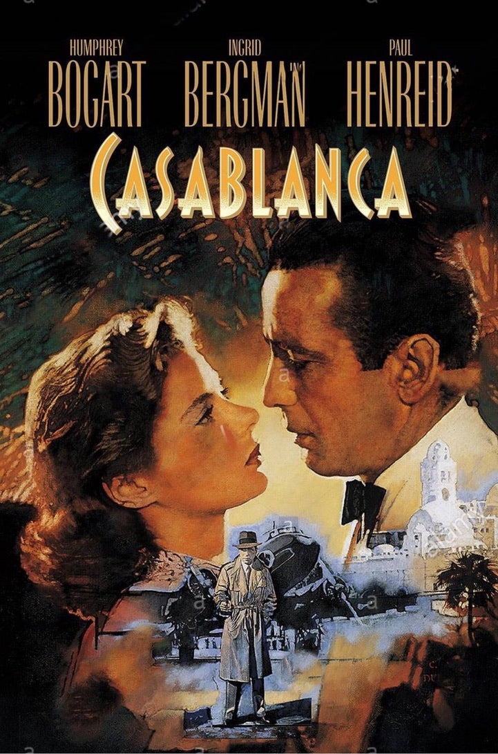 Casablanca Movie Poster Transparency