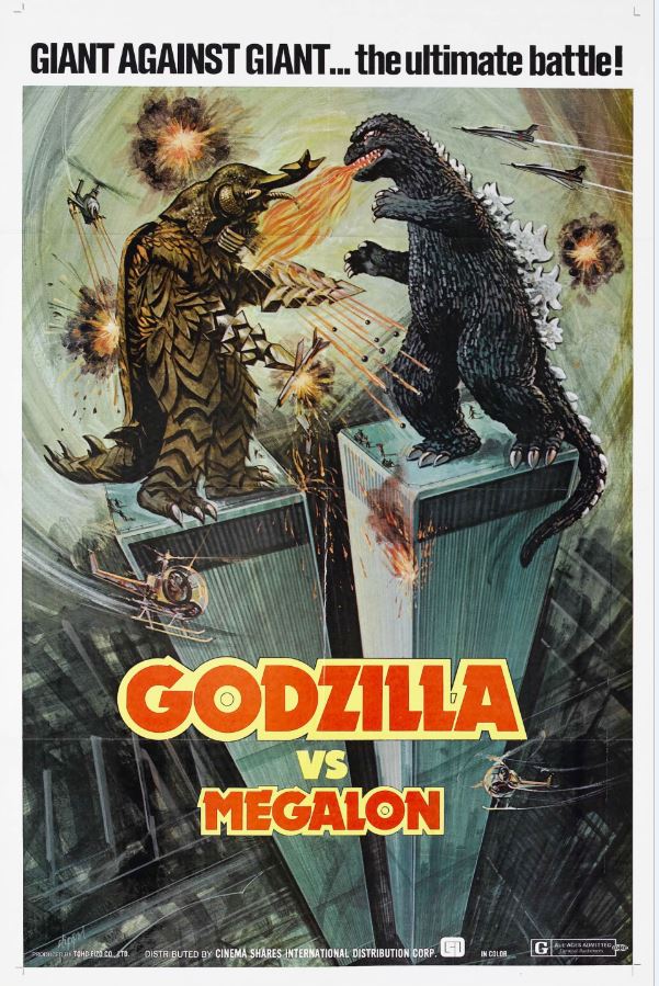 Godzilla v’s Megalon Movie Poster