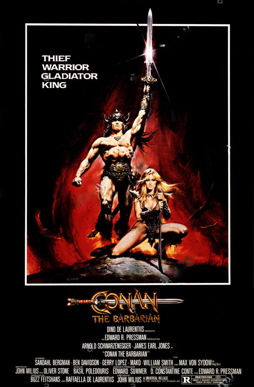 Conan The Barbarian Movie Poster Transparency