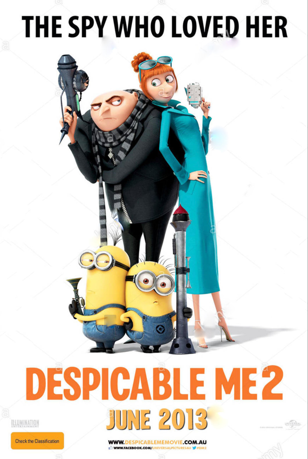 Despicable Me 2 Movie Poster Transparency