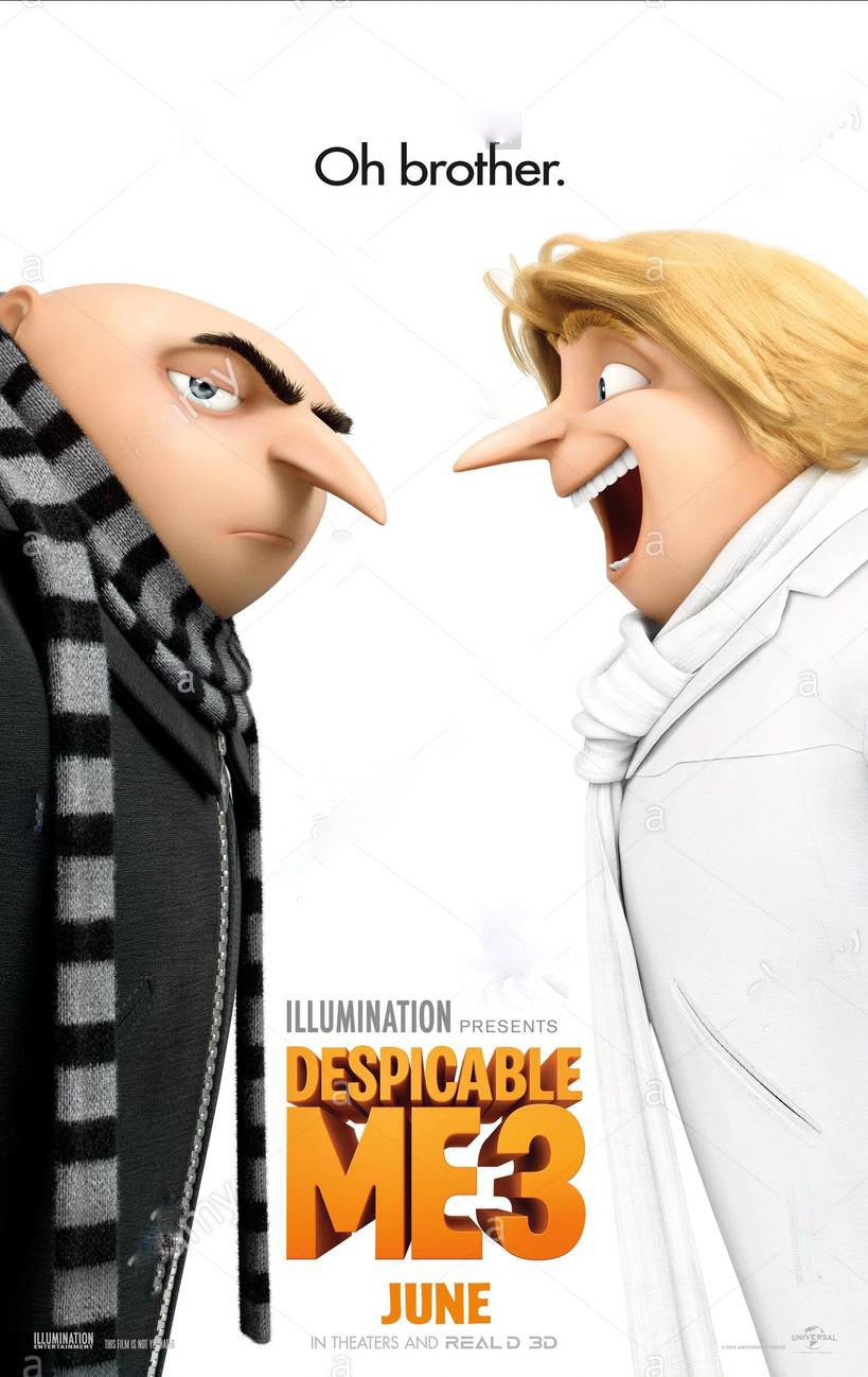 Despicable Me 3 Movie Poster Transparency