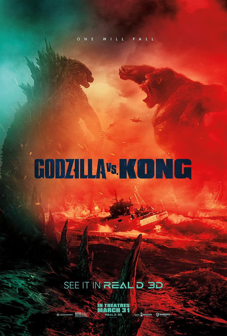 Godzilla v’s Kong Movie Poster Transparency