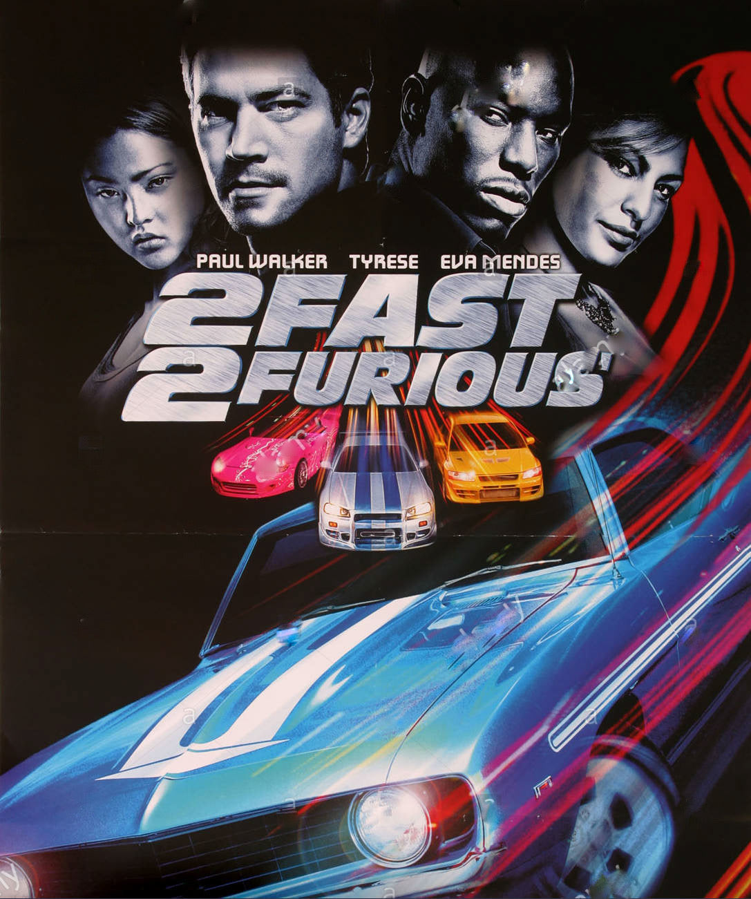 Fast and Furious 2 Movie Poster Transparency