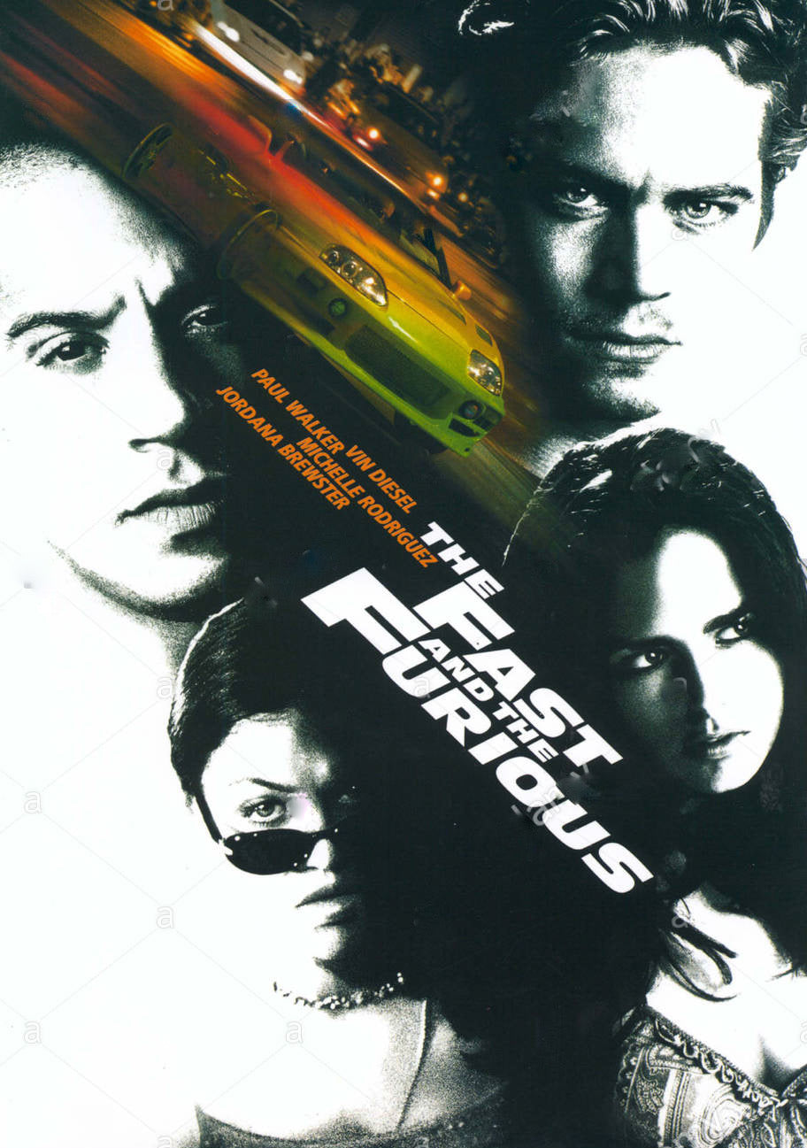 Fast and Furious Movie Poster Transparency