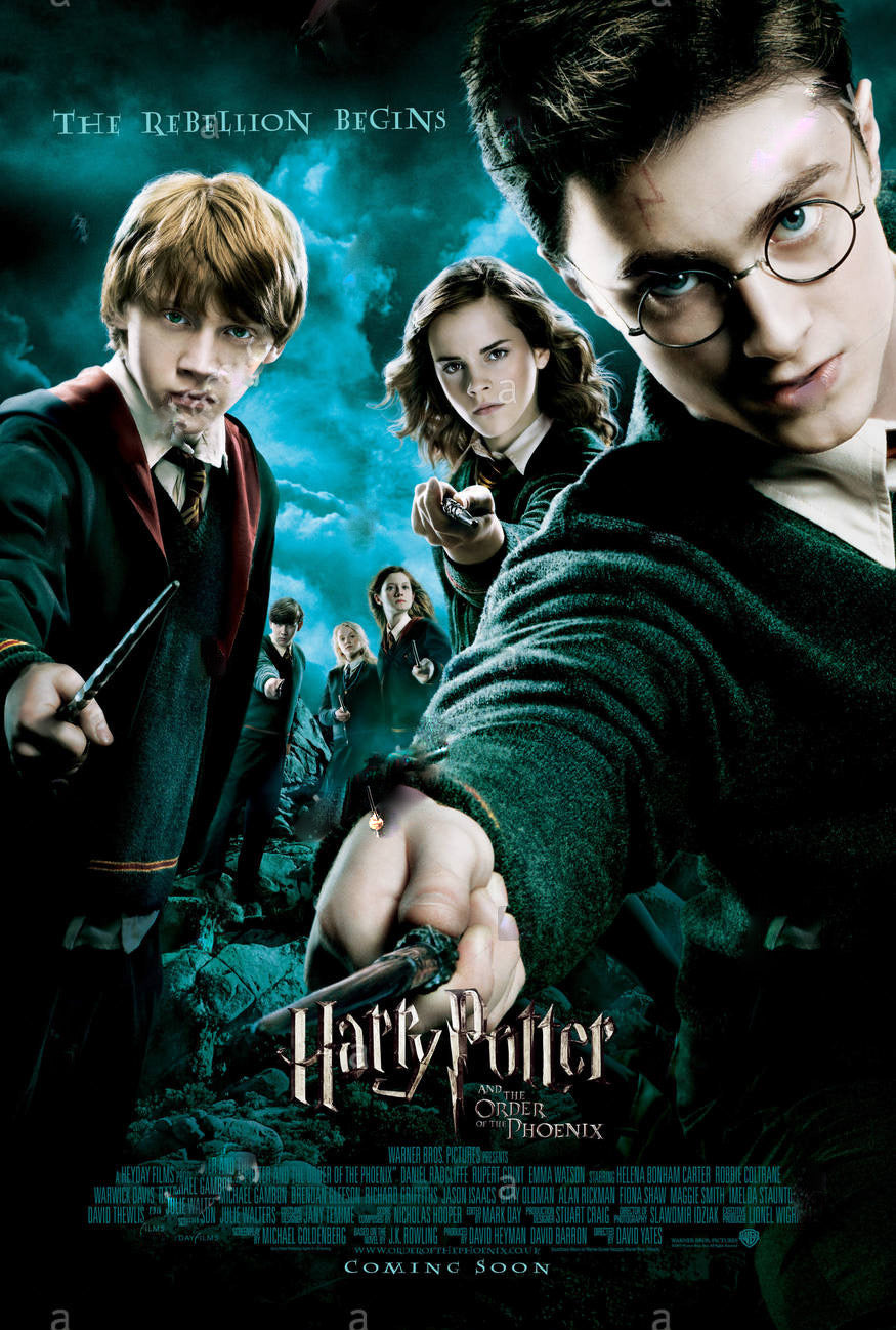 Harry Potter and the Order of the Phoenix Movie Poster Transparency