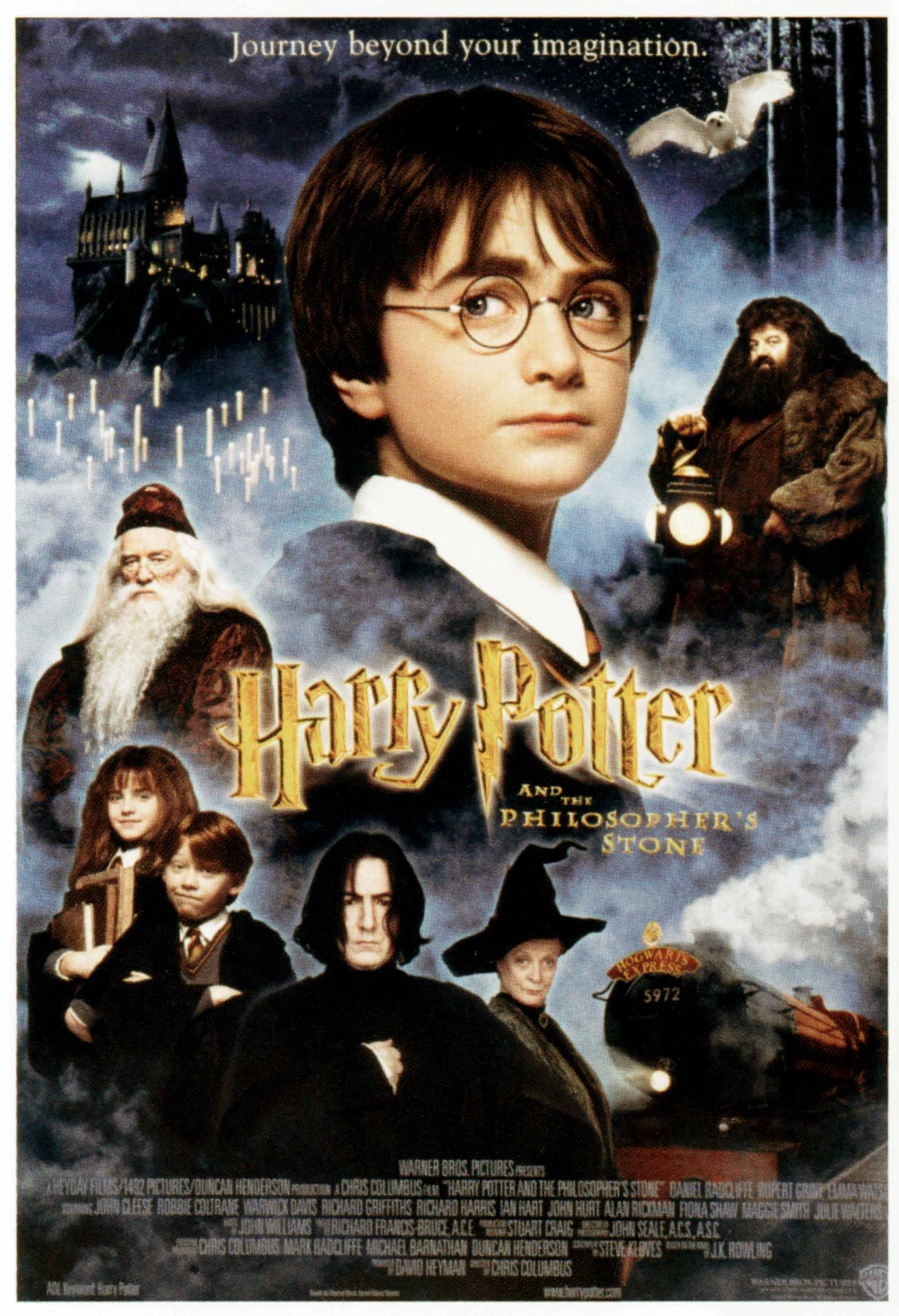 Harry Potter and the Philosophers stone Movie Poster Transparency