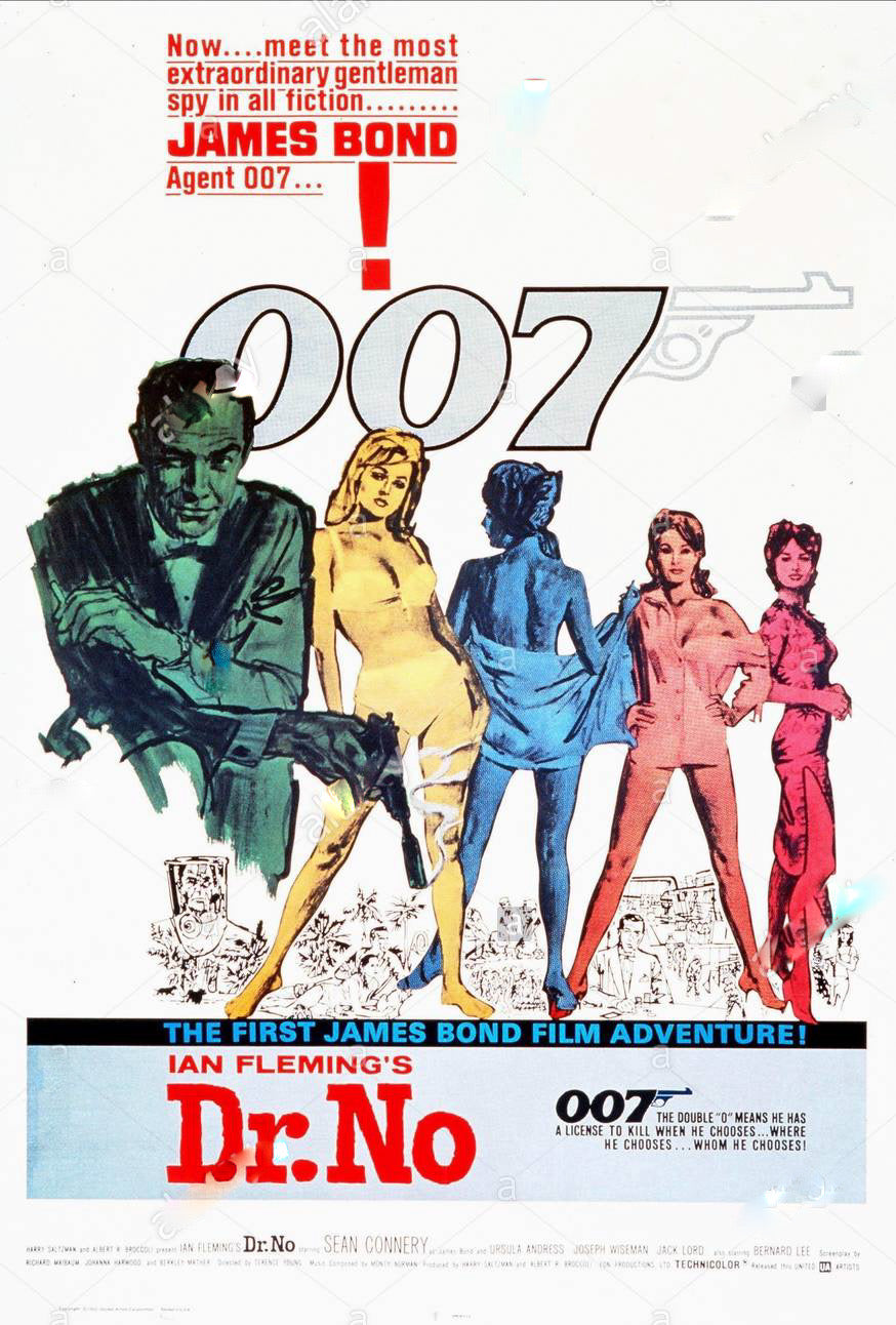 James Bond Dr No Movie Poster