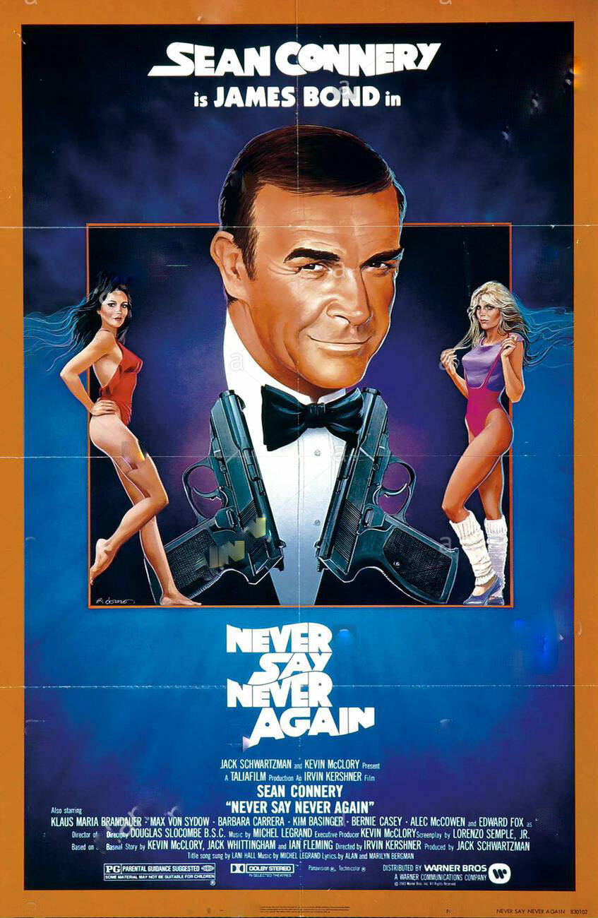 James Bond Never Say Never Again Movie Poster