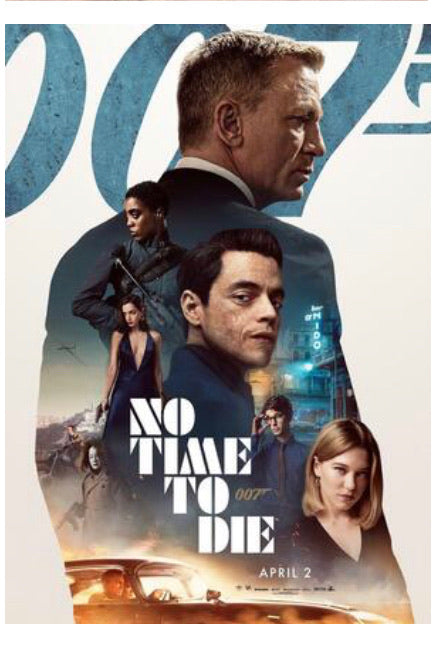 James Bond No Time To Die Movie Poster Transparency