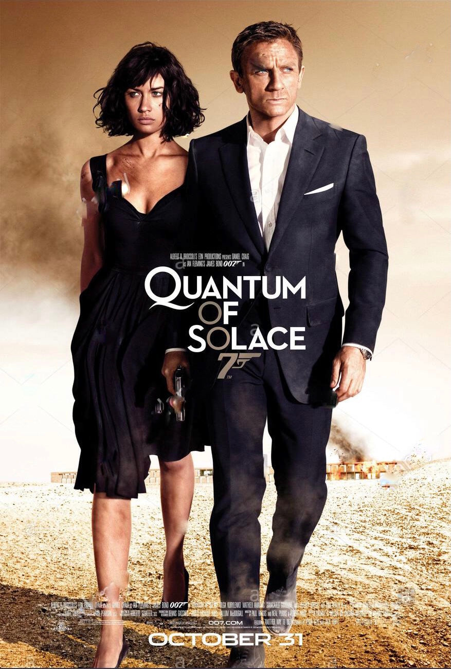 James Bond Quantum of Solace Movie Poster Transparency