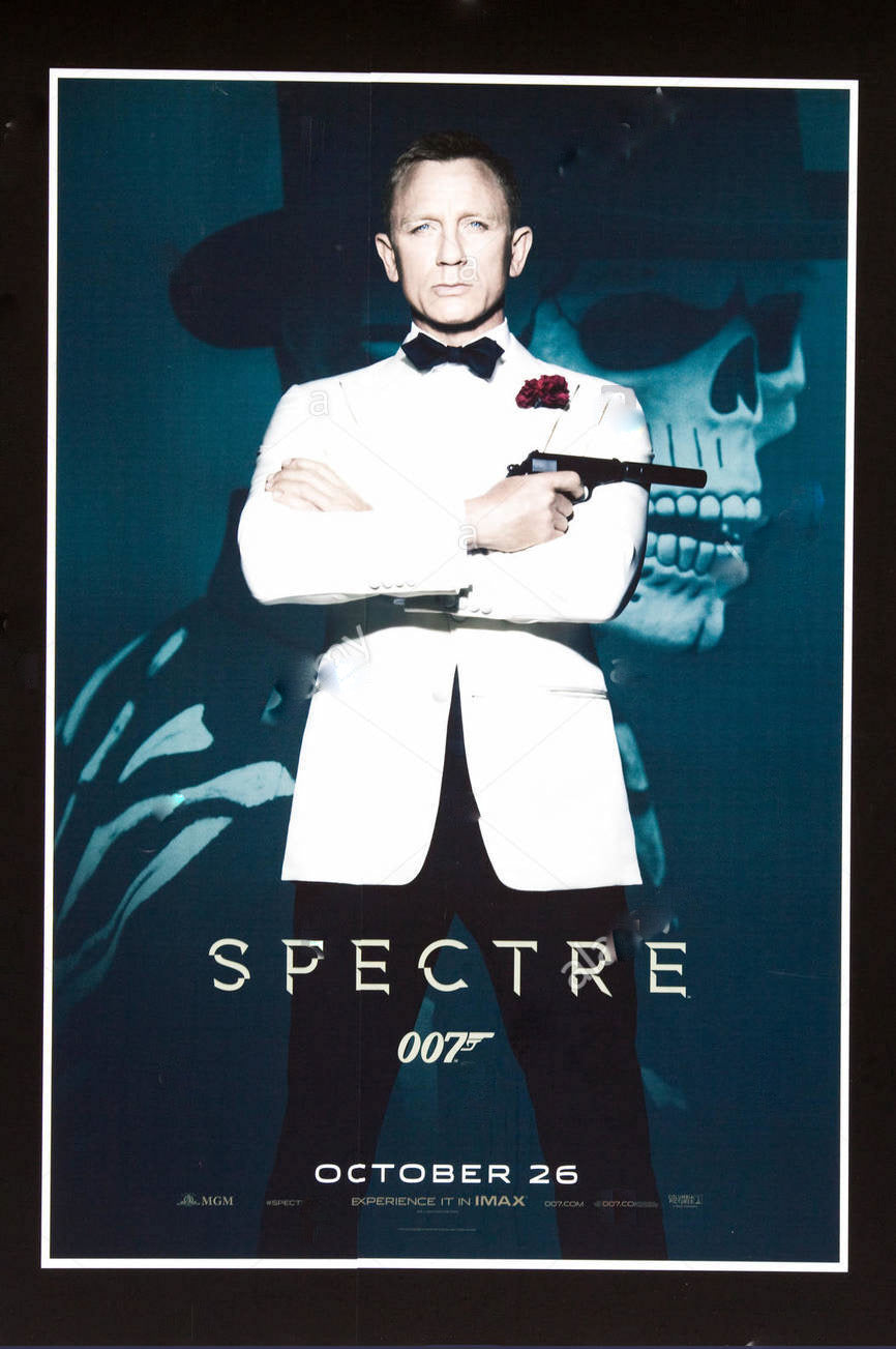 James Bond Spectre Movie Poster Transparency