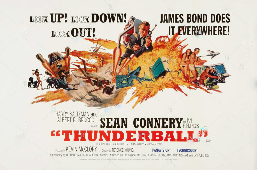 James Bond Thunderball Movie Poster