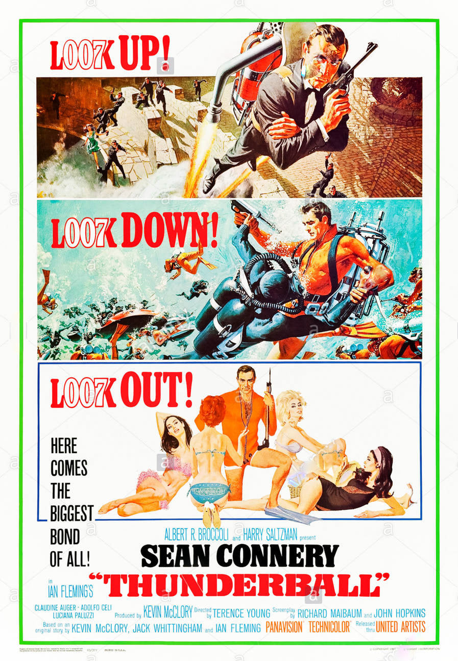 James Bond Thunderball Movie Poster