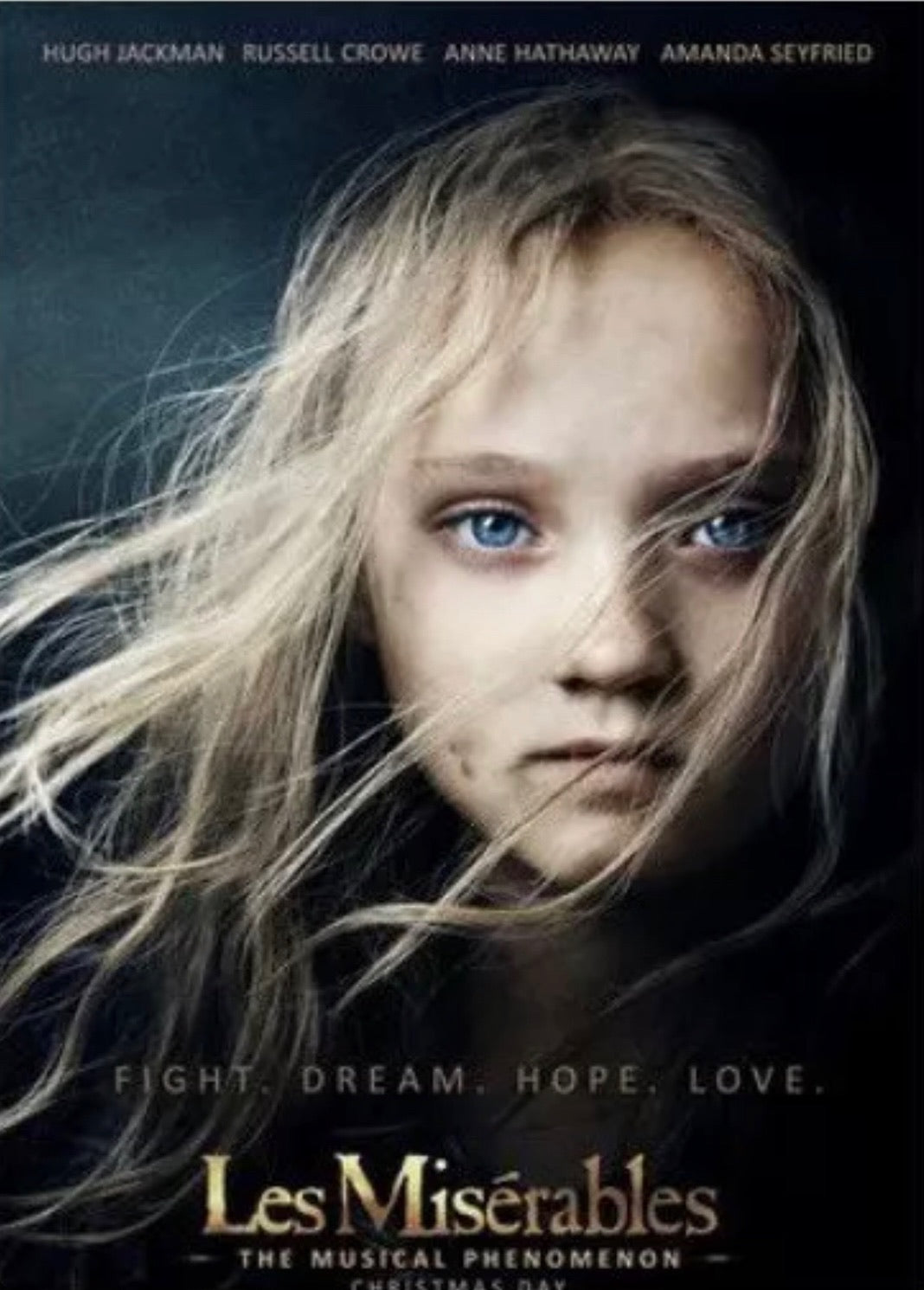 Les Miserables Movie Poster Transparency