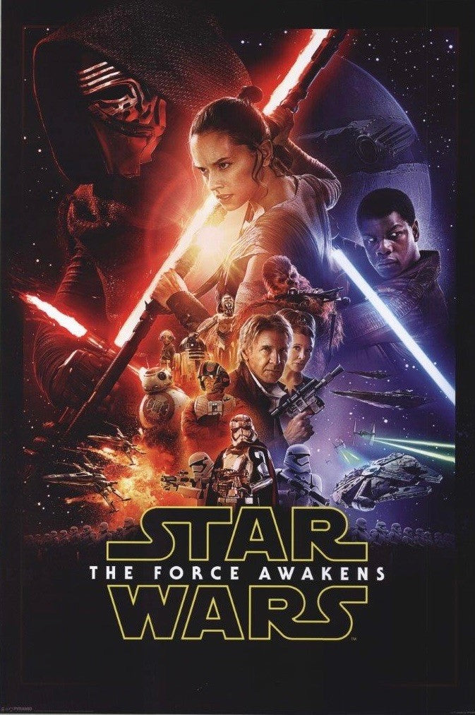 Star Wars The Force Awakens Movie Poster Transparency