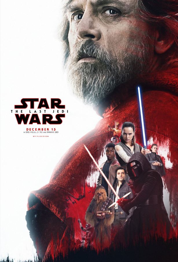 Star Wars The Last Jedi Movie Poster Transparency