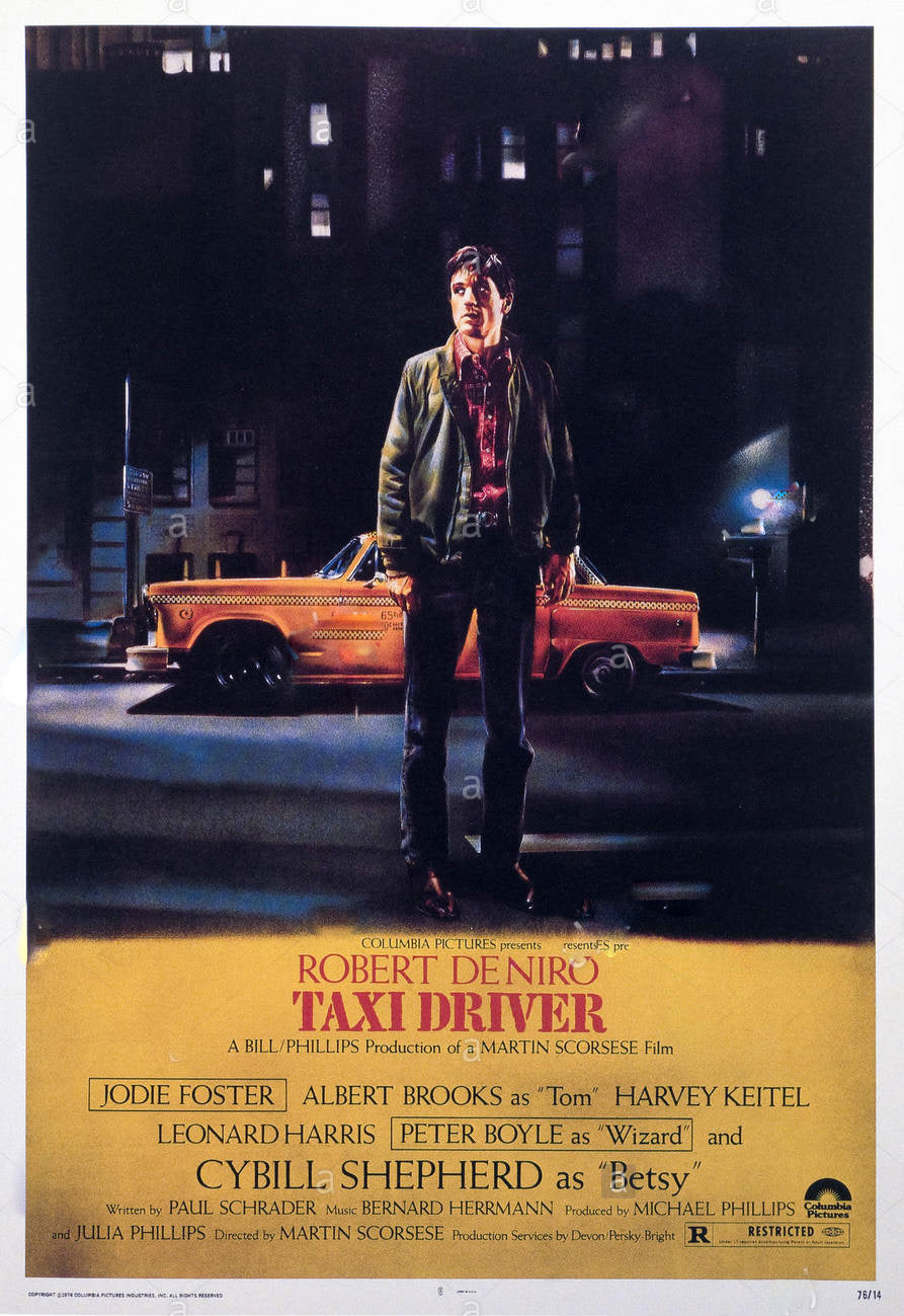 Taxi Driver Movie Poster Transparency