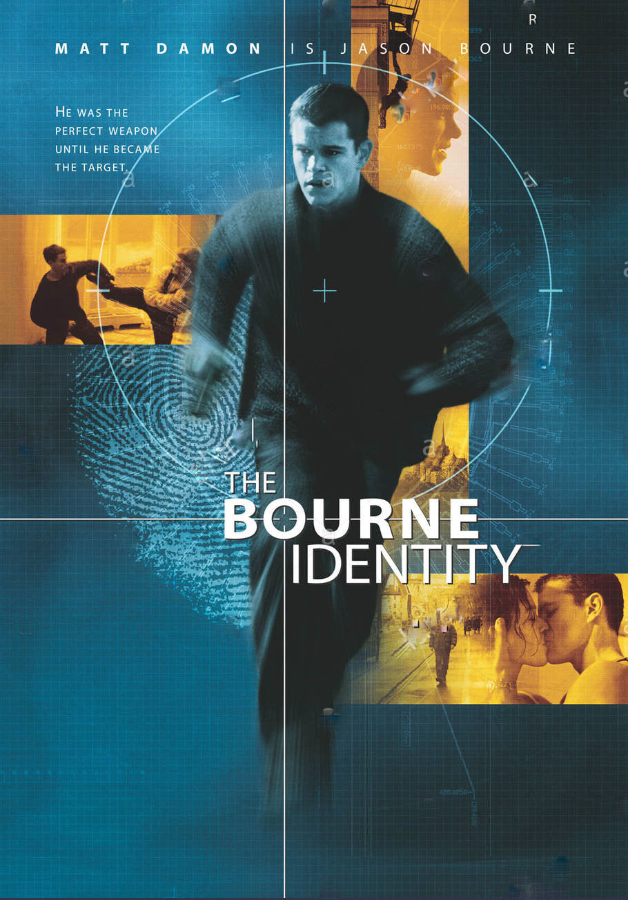 The Bourne Identity Movie Poster Transparency