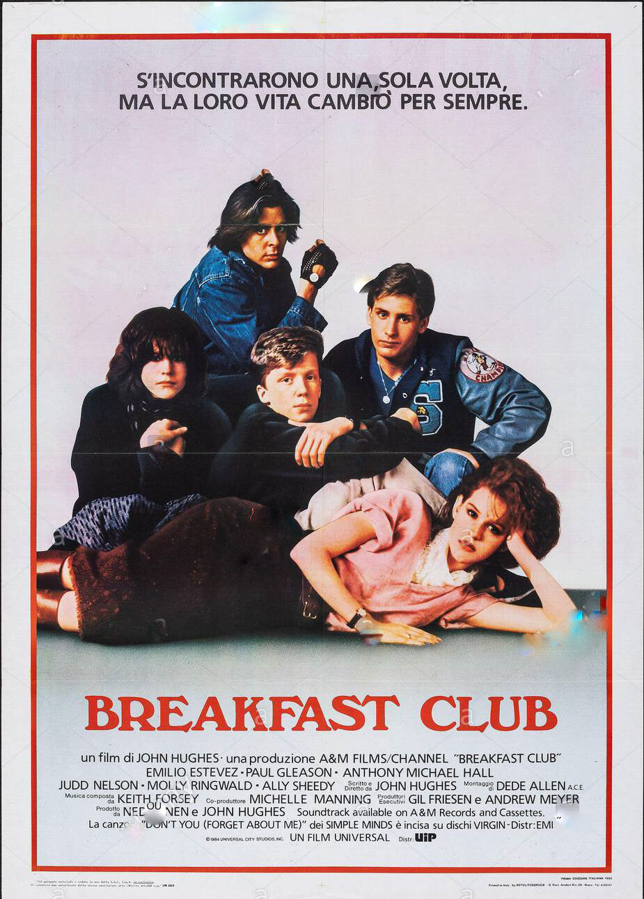 The Breakfast Club Movie Poster Transparency