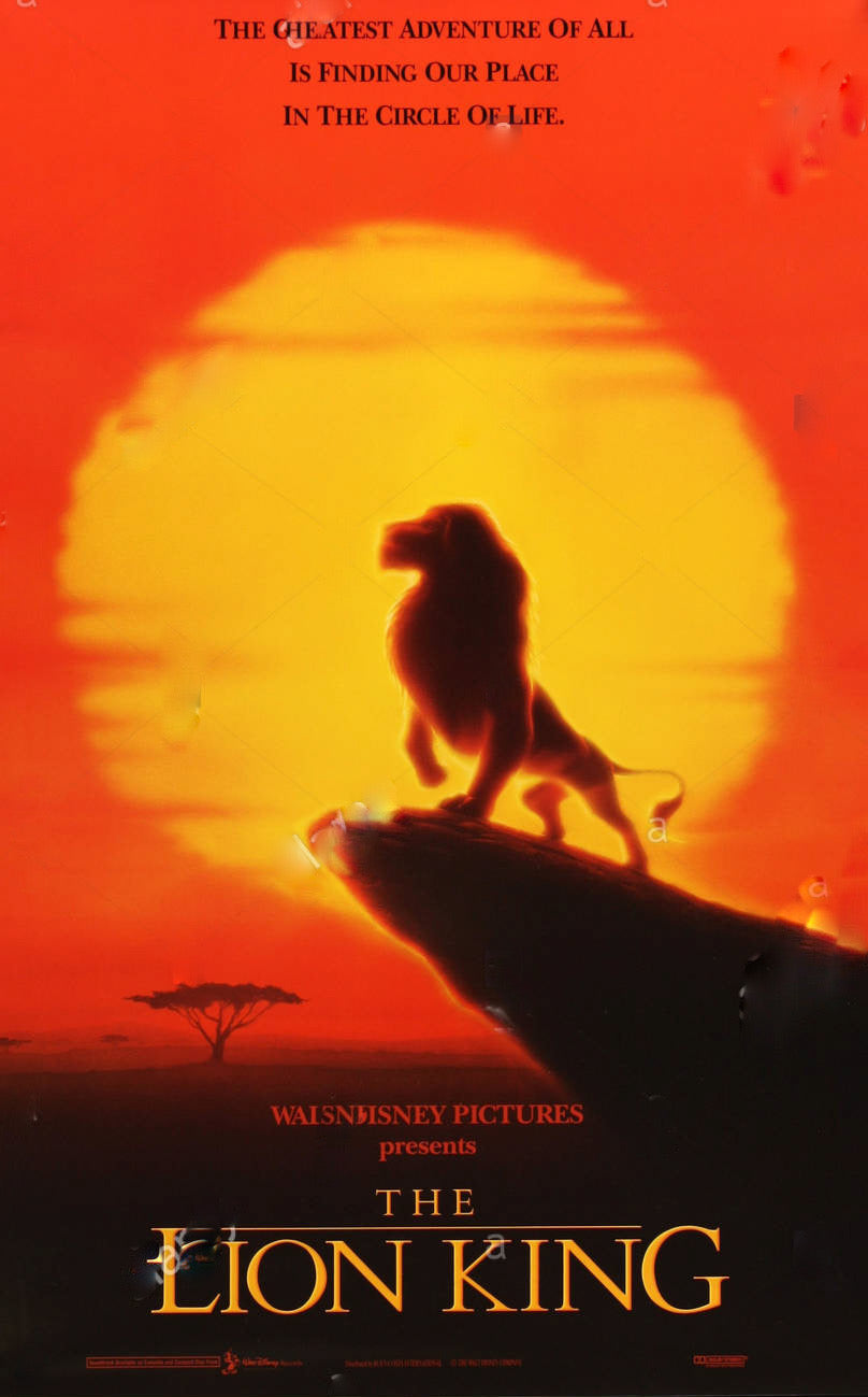 The Lion King Movie Poster Transparency