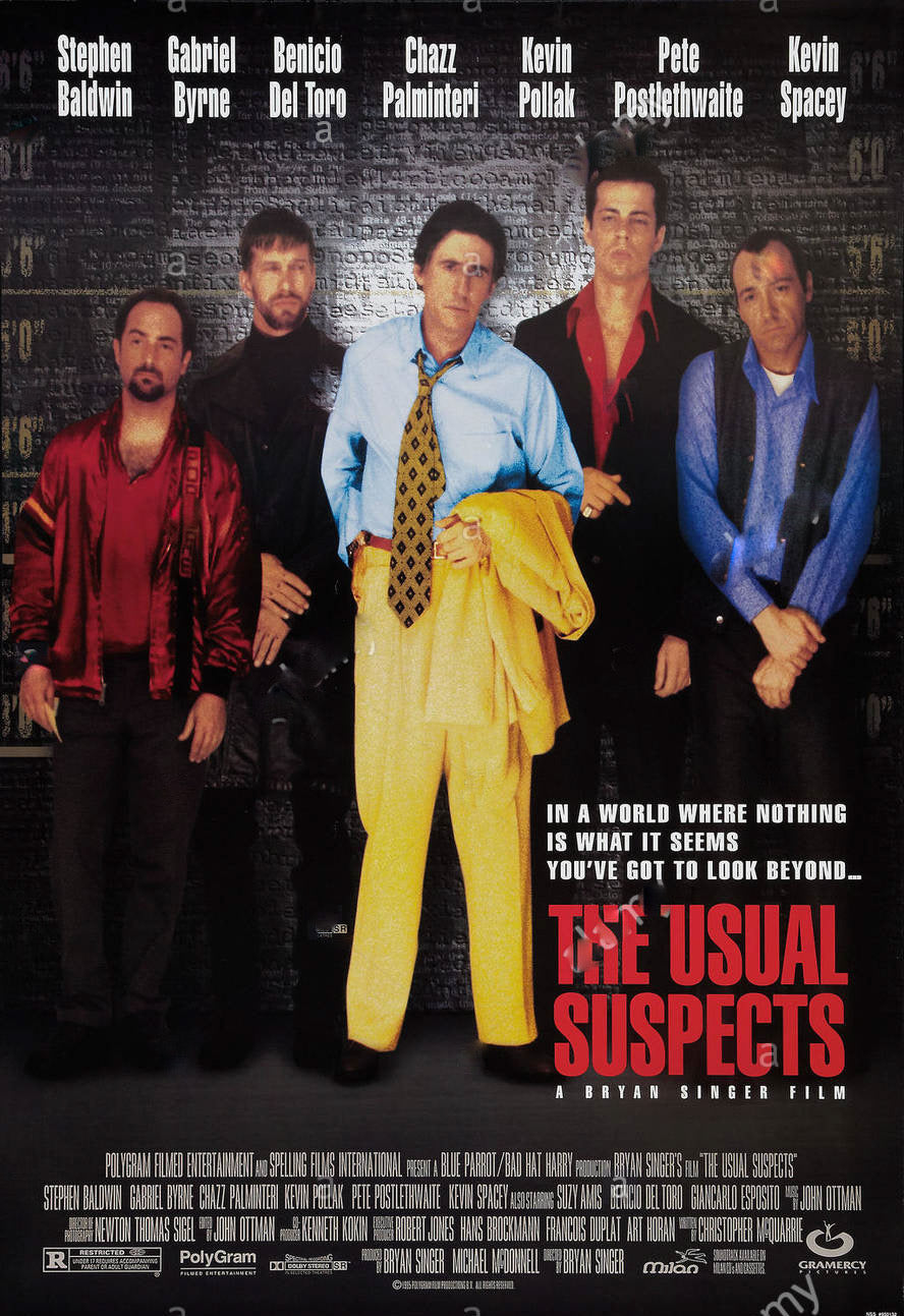 The Usual Suspects Movie Poster Transparency