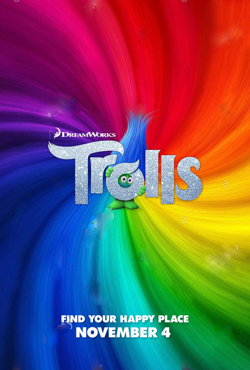 Trolls Movie Poster Transparency