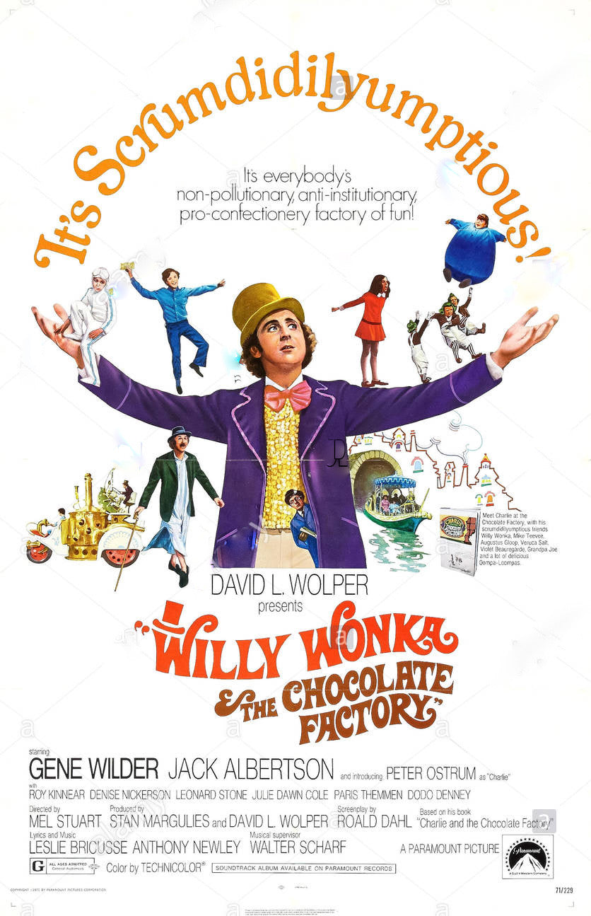 Willy Wonka and the Chocolate Factory Movie Poster