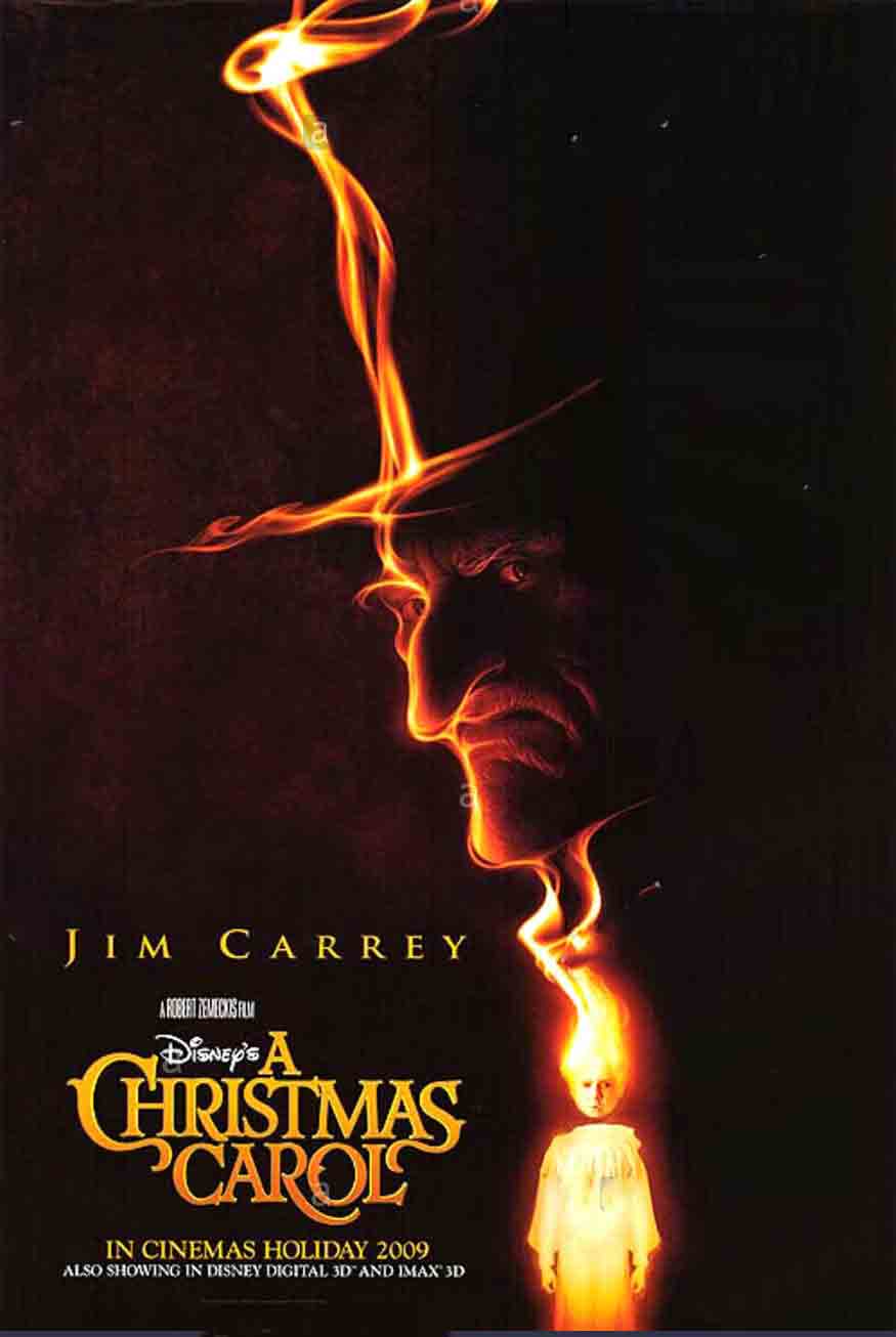 A Christmas Carol Movie Poster Cinema Lightbox Transparency