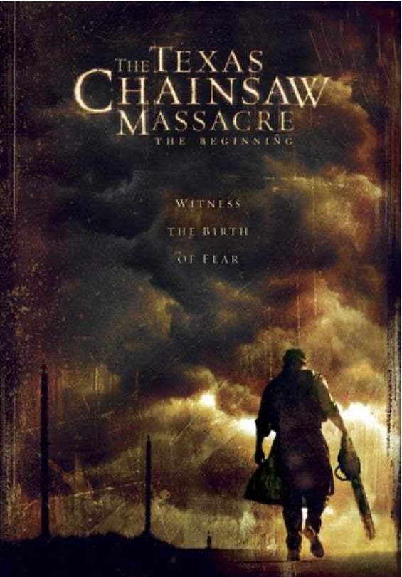 Texas Chainsaw Massacre movie poster transparency